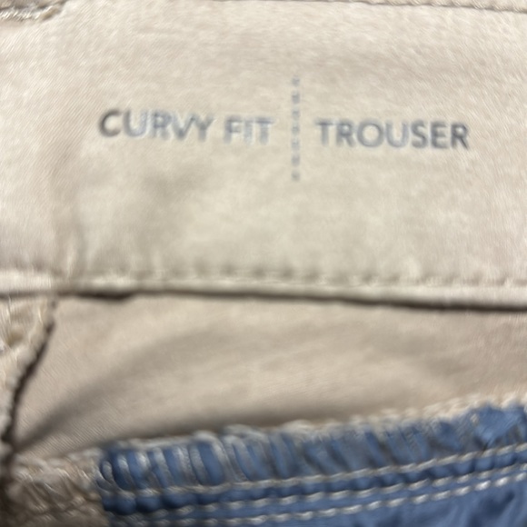 Women Khaki Curvy Fit Pants Size 14 Tall - Picture 4 of 5